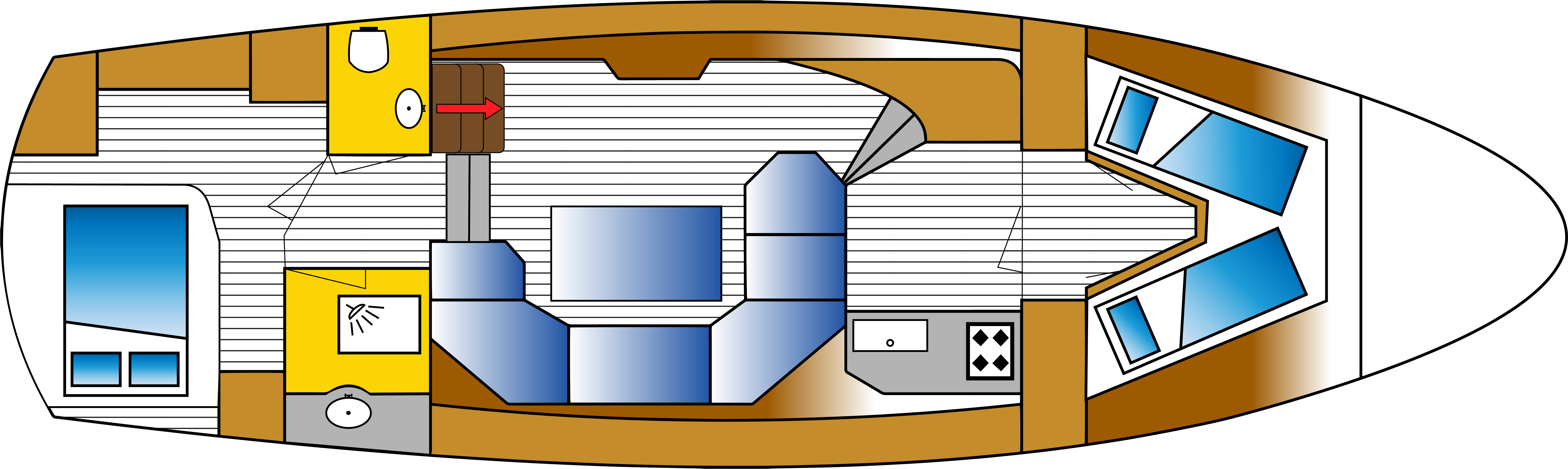 Floor plan Motor yacht Elaine