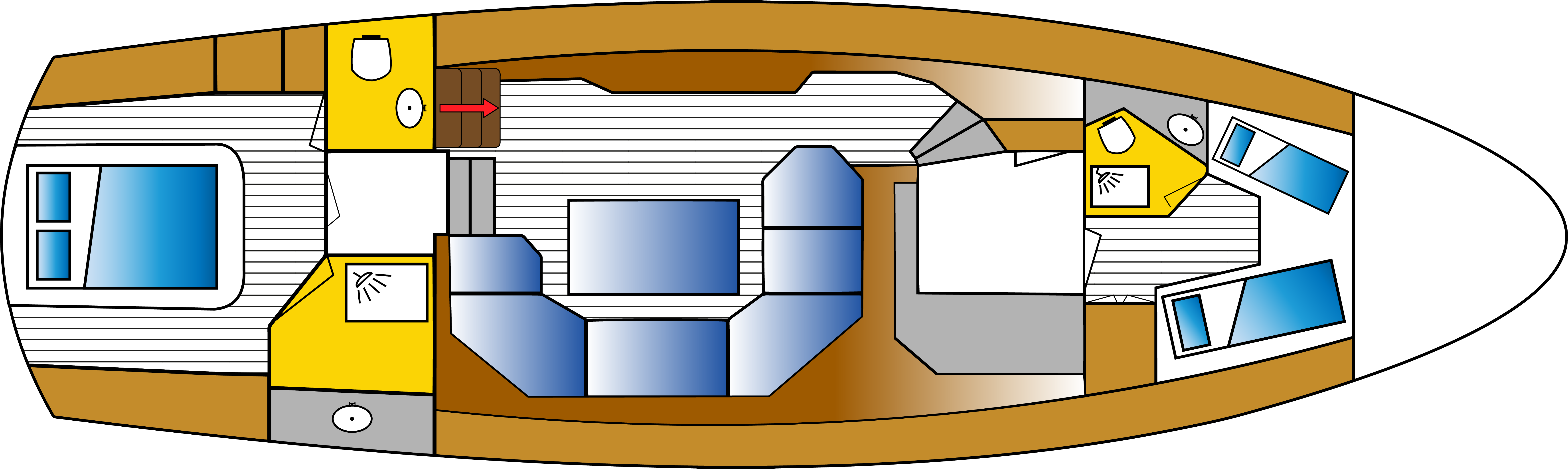 Floor plan Motor yacht Helena