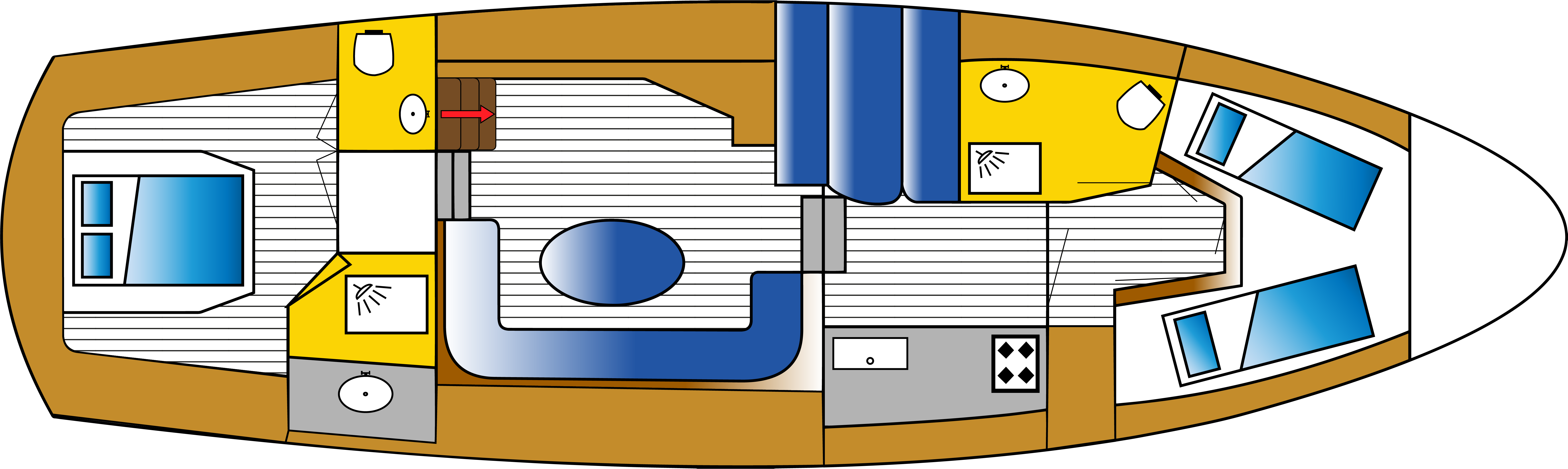 Floor plan Motor yacht Jeanette