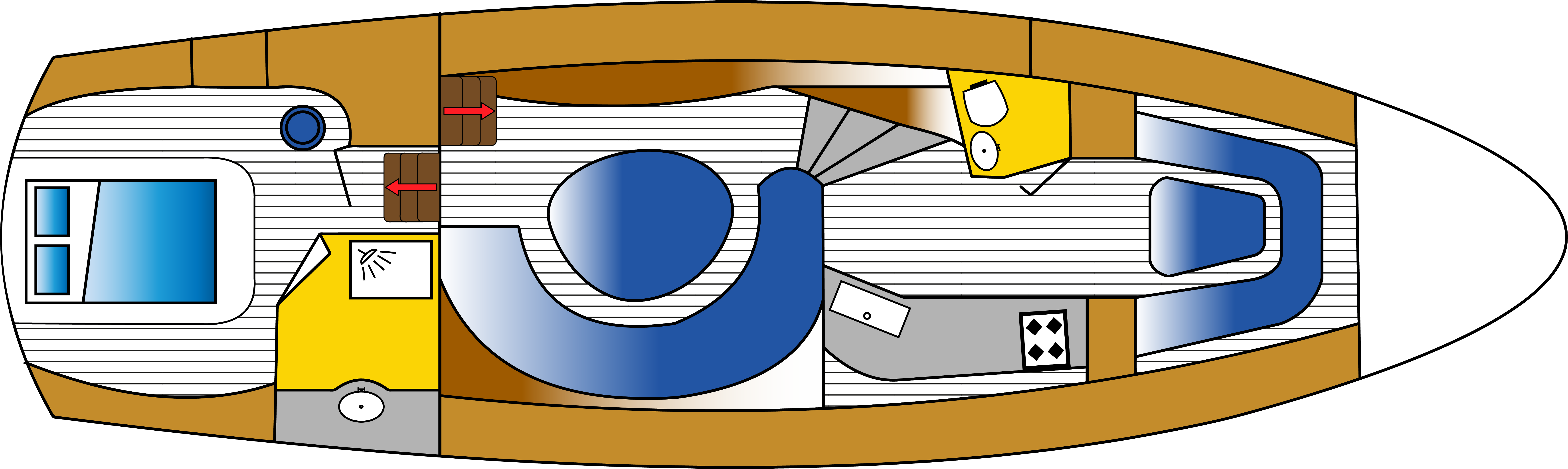 Floor plan Motor yacht Nicole