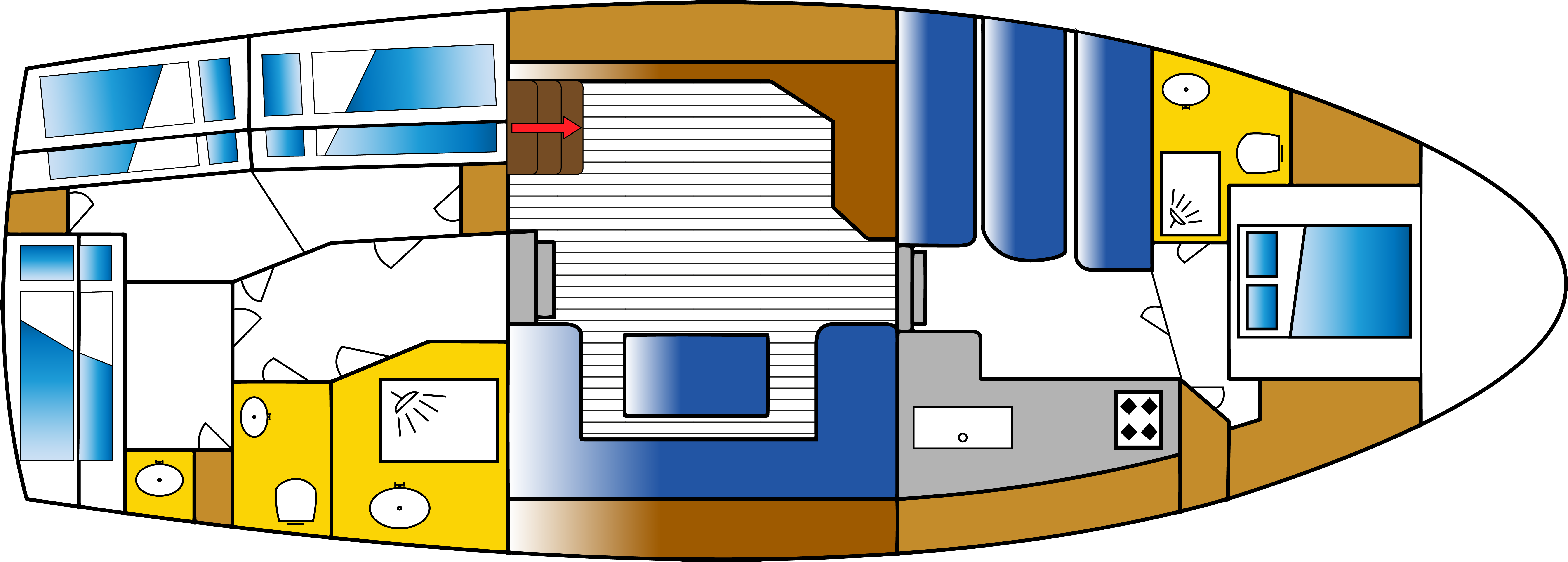 Floor plan Motor yacht Ryanne